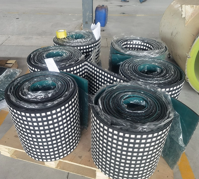 Premium Quality Rubber Ceramic Lagging Conveyor Drum Lining Ceramic Pulley Lagging