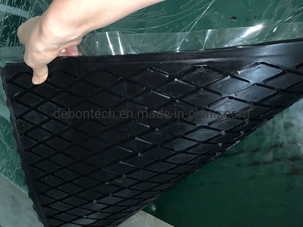 Clip on Friction Conveyor Roller Rubber Traction Lag Pulley Lagging