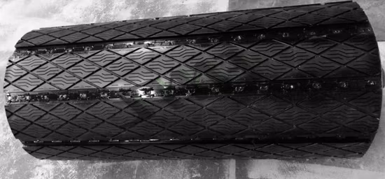 Calage de poulie remplaçable pour l'entretien du convoyeur